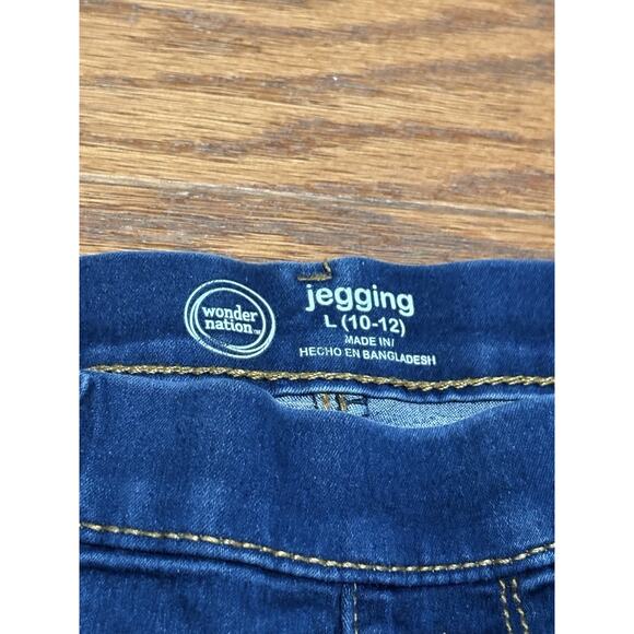 Jorache Youth Girls Blue Denim Skinny Stretch Jeans w/ Adjustable Waist, Sz 12 - Picture 3 of 4